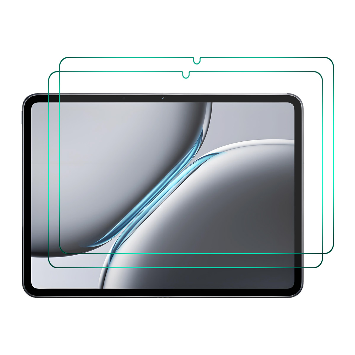 ENKAY HAT PRINCE For OnePlus Pad Pro / OnePlus Pad 2 2Pcs Tablet Screen Protector 9H 2.5D 0.33mm High Aluminium-Silicon Glass Film - Transparent