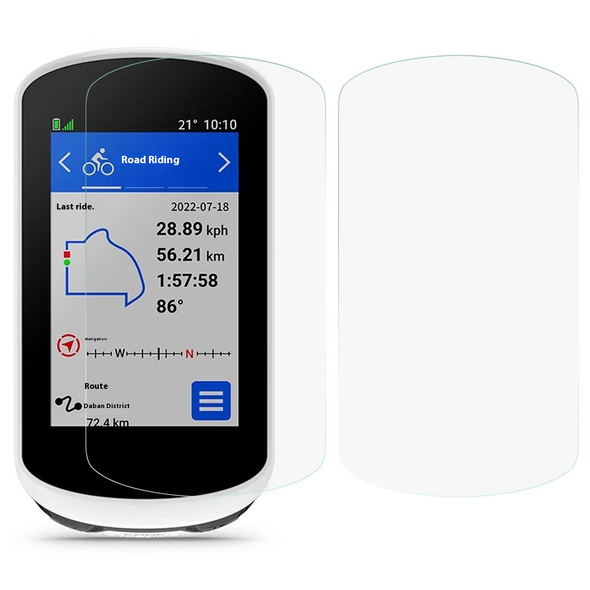 

2pcs / Setzen Sie Temperierte Glasschriftenschutz Für Garmin Edge 2, 2,5d-lichtbogenkante Hochauflösende, Geschmiedete Glasschutzfilm