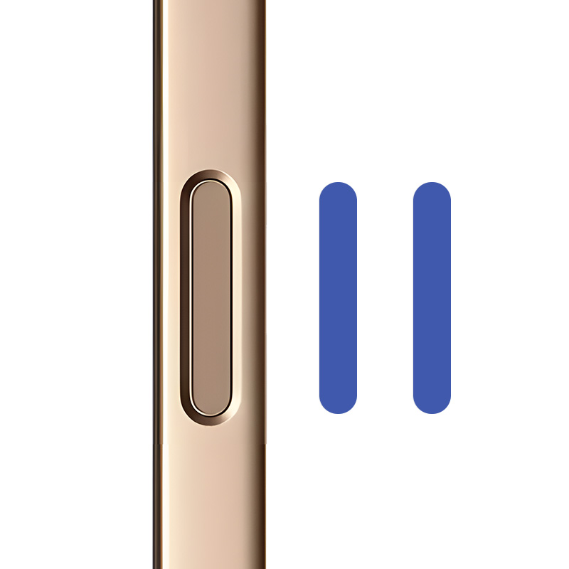 RURIHAI 2Pcs Camera Control Button Sticker for iPhone 17 Pro Max / 17 Pro / 17 / 16 Pro Max / 16 Pro / 16 Plus / 16 Glass Camera Button Protector - Dark Blue