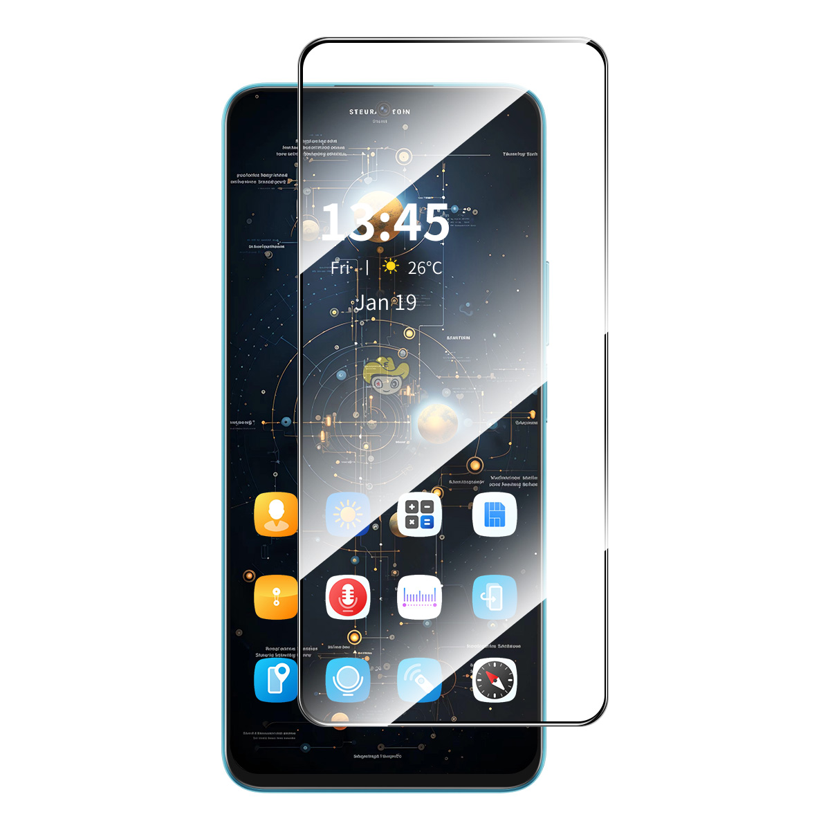 ENKAY HAT PRINCE For Motorola Moto G17 Power 4G / G17 4G / G15 4G / G15 Power 4G  Screen Protector Anti-Explosion 9H Silk Printing 0.26mm Screen Film 