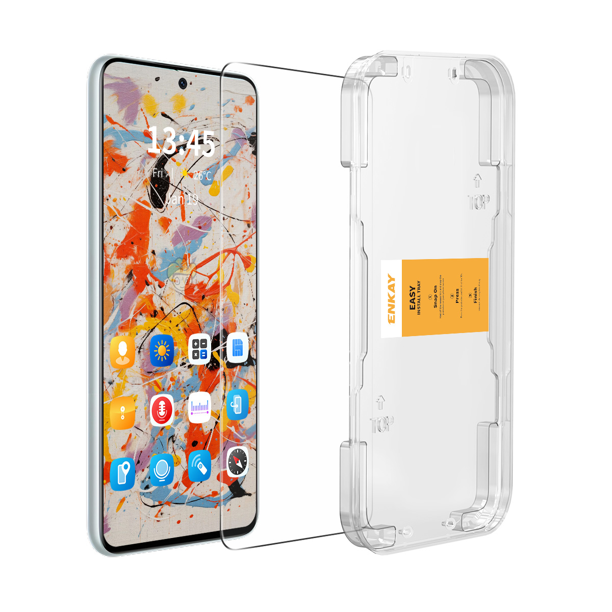 ENKAY HAT PRINCE For Xiaomi Poco F7 Ultra 5G / F7 Pro 5G / Redmi K80 Pro 5G / K80 5G Screen Protector   0.18mm Tempered Glass Film Support Unlock