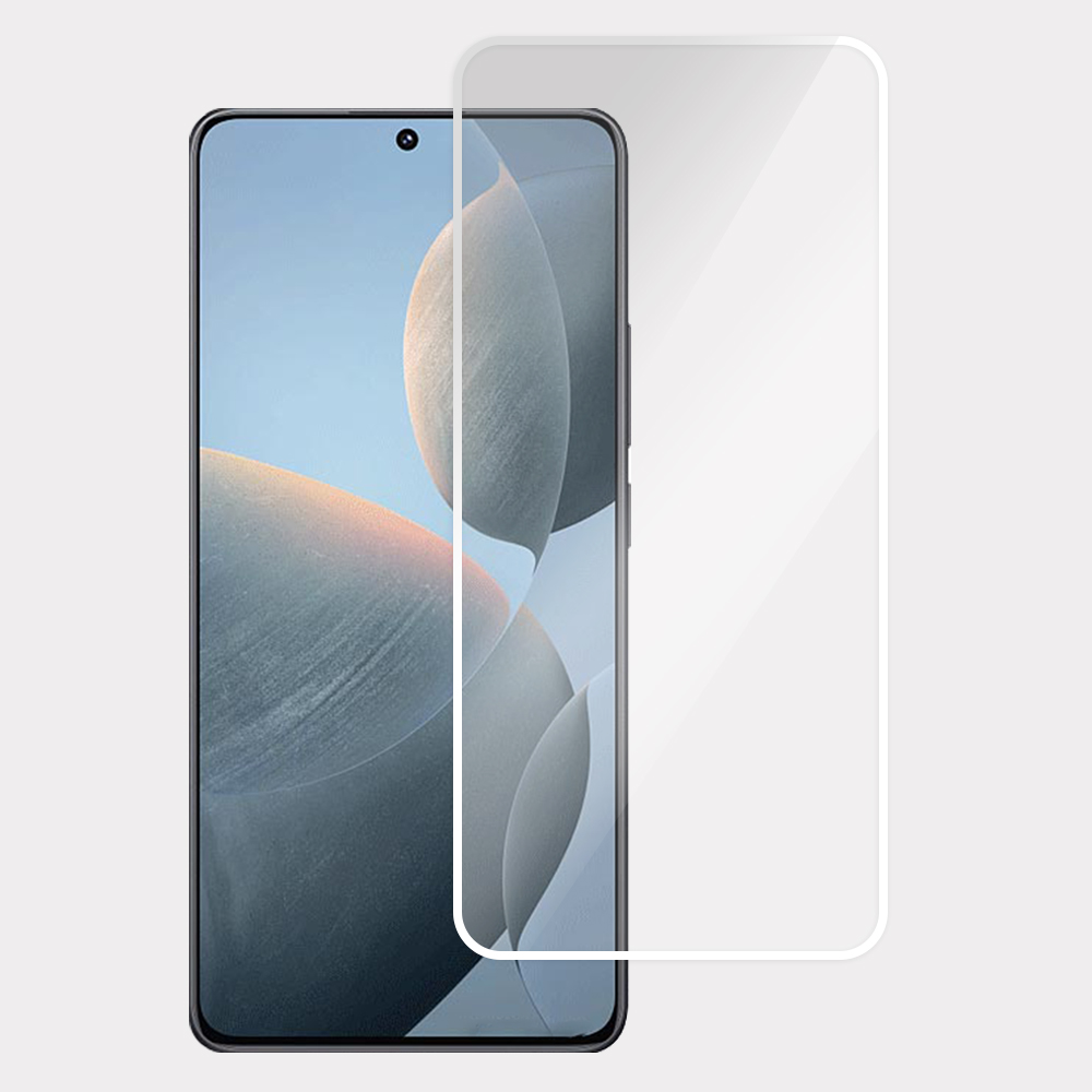 Screen Protector For Xiaomi Redmi K70 5G  /  K70E 5G  /  K70 Pro 5G  /  Turbo 3 5G  /  Poco X6 Pro 5G  /  Poco F6 Pro 5G  /  Poco F6 5G White Edge Gla