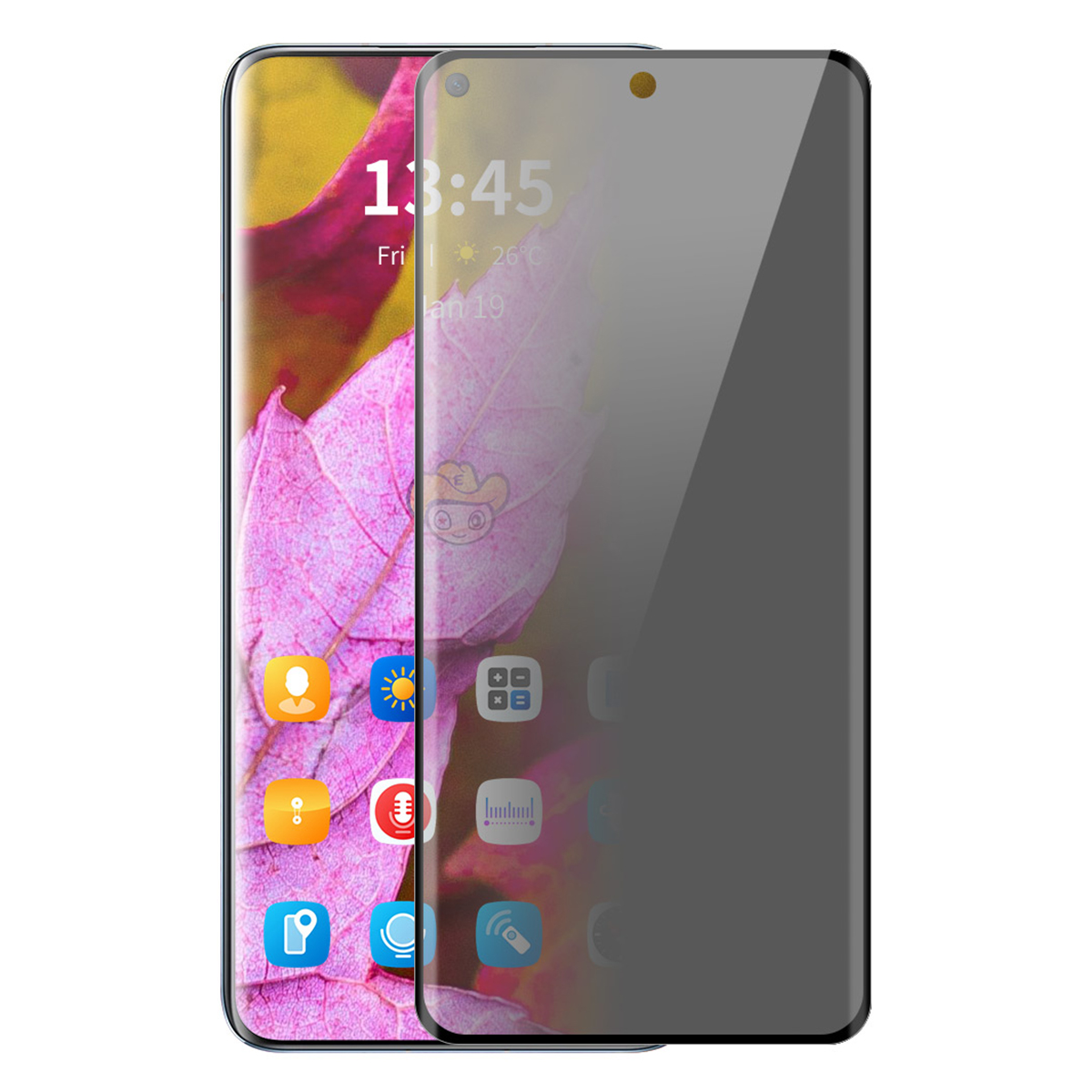 ENKAY HAT PRINCE For Oppo Reno13 Pro 5G / Realme 14 Pro+ 5G Privacy Screen Protector 3D Curved Tempered Glass Anti-Spy Film