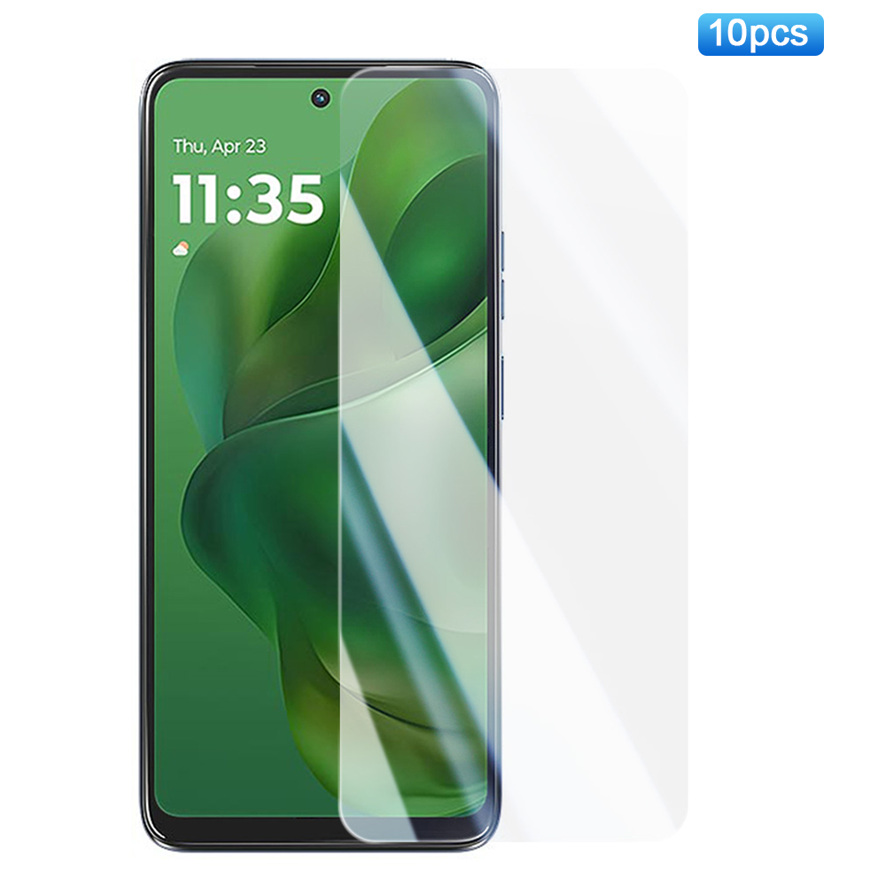 RURIHAI 10Pcs For Motorola Moto G Power (2025) High Aluminium-Silicon Glass Screen Protector AR Electroplated Crystal Clear Screen Film