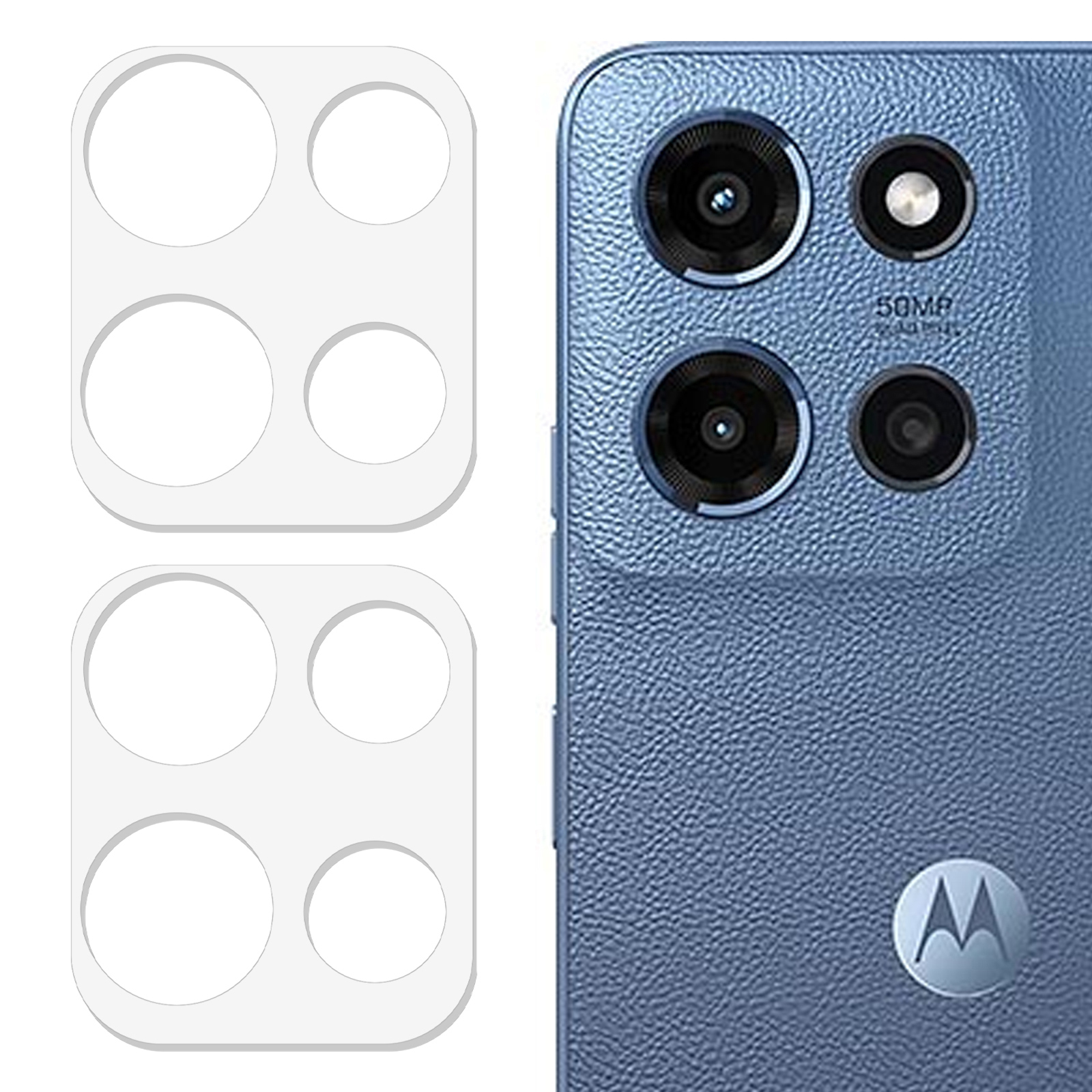2Pcs For Motorola Moto G17 Power 4G / G17 4G / G15 4G / G15 Power 4G Camera Lens Protector 3D Arc Edge Anti-Scratch Tempered Glass Lens Film