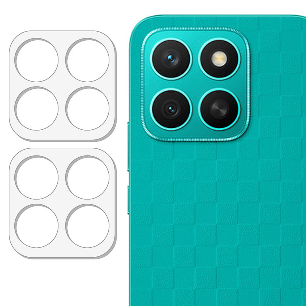 2Pcs For Honor X8c 4G Camera Lens Protector 3D Arc Edge Anti-Scratch Tempered Glass Lens Film