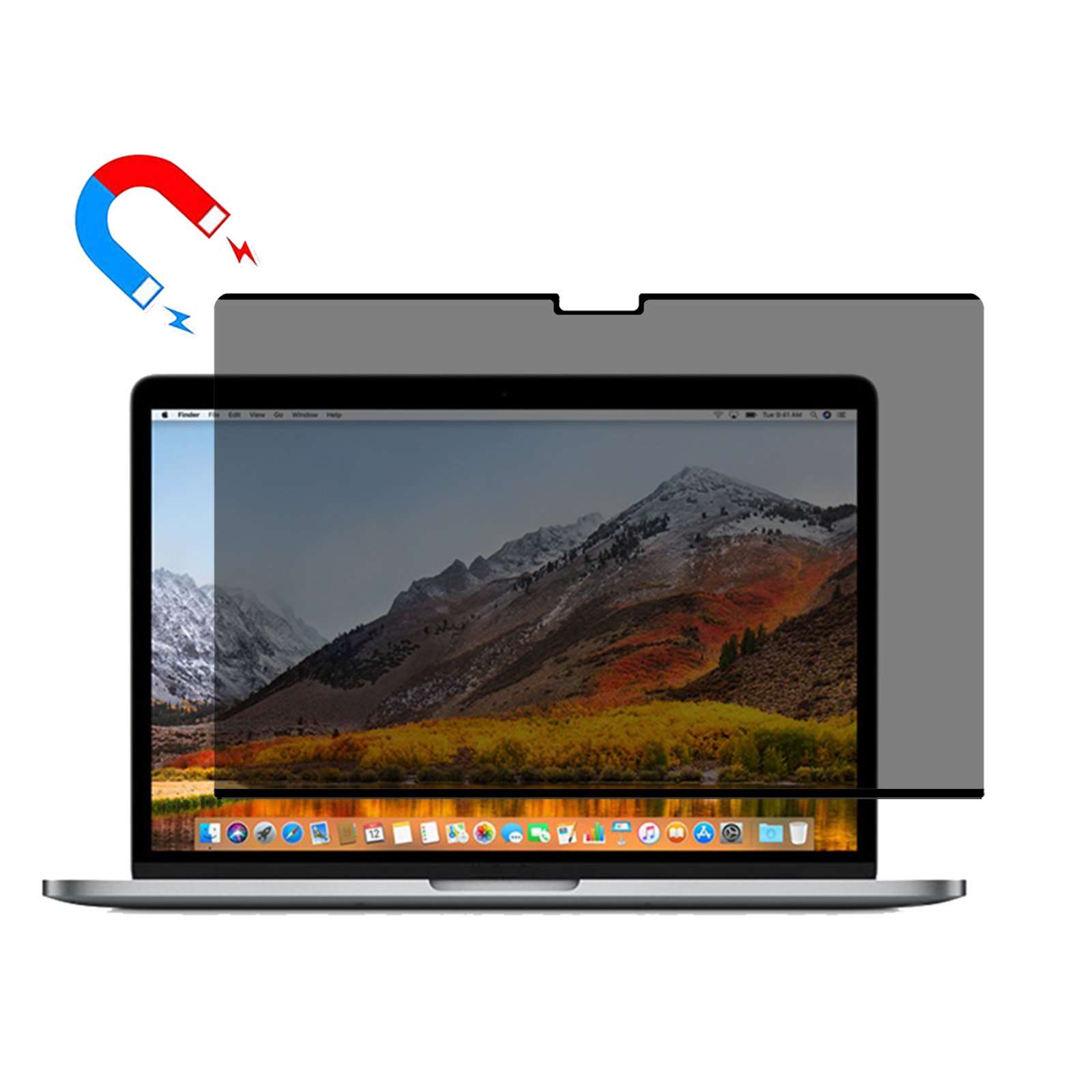 Paperlike Screen Protector For MacBook Pro 15 inch (2018-2019) A1990  /  (2017)  /  (2016) A1707 Magnetic Reusable Anti-Spy Matte PET Tablet Film