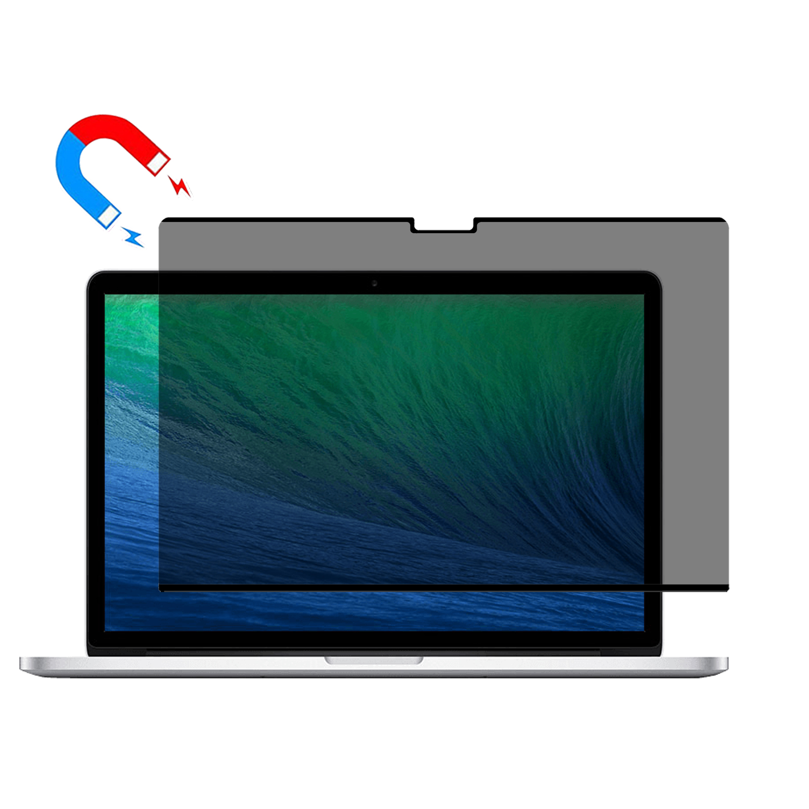 Paperlike Screen Protector For MacBook Pro 15 inch with Retina Display (2012) A1398  /  Pro 15 inch (2009) A1286 Magnetic Anti-Spy Matte PET Tablet Fi