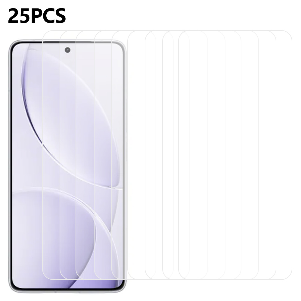 25Pcs For Xiaomi Poco F7 Ultra 5G / Poco F7 Pro 5G / Redmi K80 5G / K80 Pro 5G Tempered Glass High Definition Screen Protector Film (No Package, with 