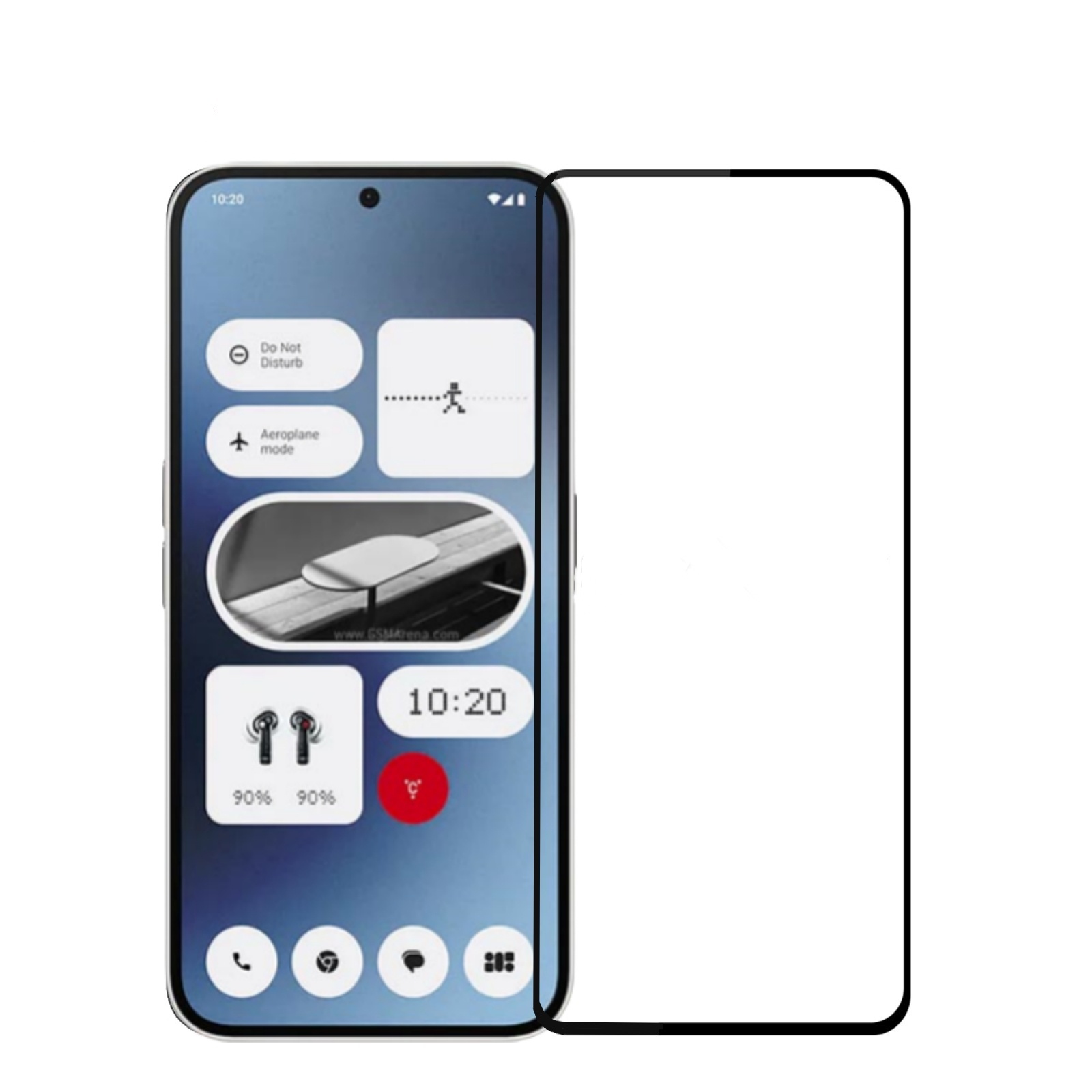 PINWUYO For Nothing Phone (3a) / Nothing Phone (3a) Pro Tempered Glass Film  JK Series-2 9H Full Screen Protector - Black