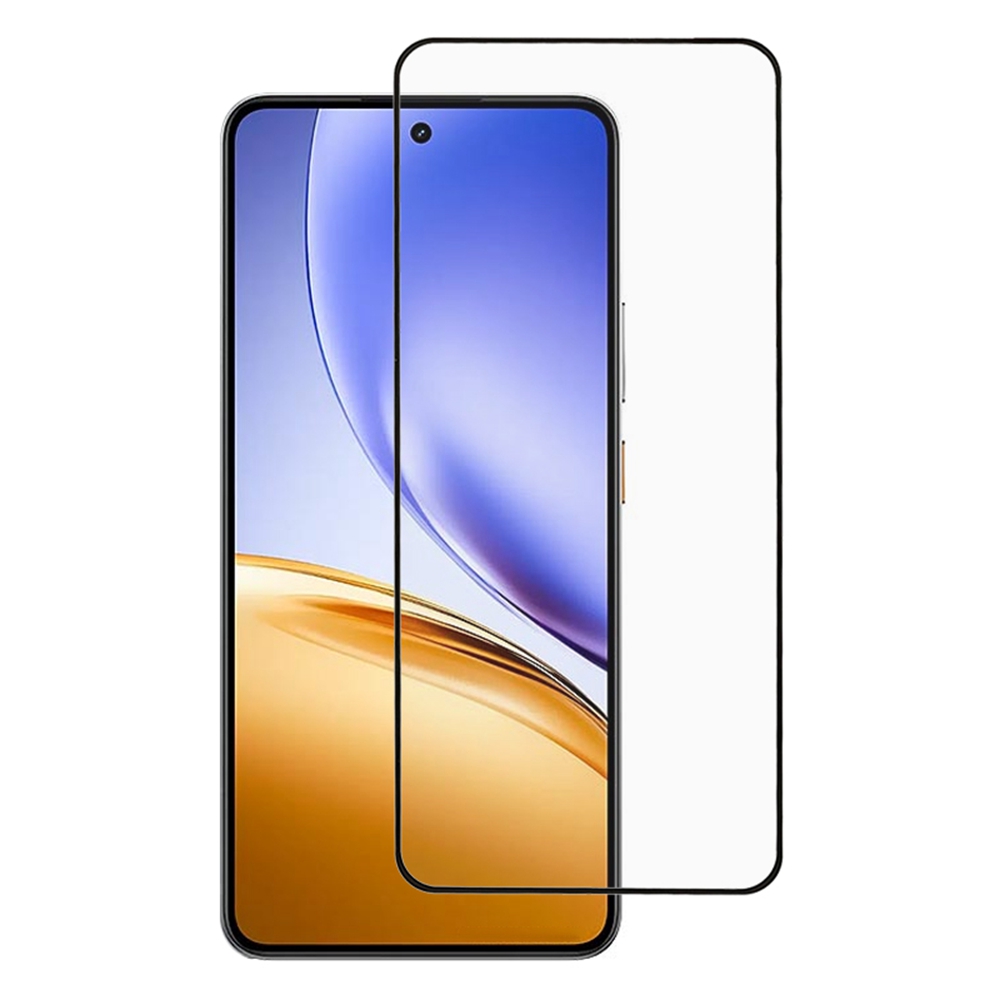 Screen Protector For Oppo K13 5G / Realme 14 5G / vivo iQOO 7 (India) 5G Tempered Glass Electroplating Anti-Fingerprint Silk Printing Full Glue Film