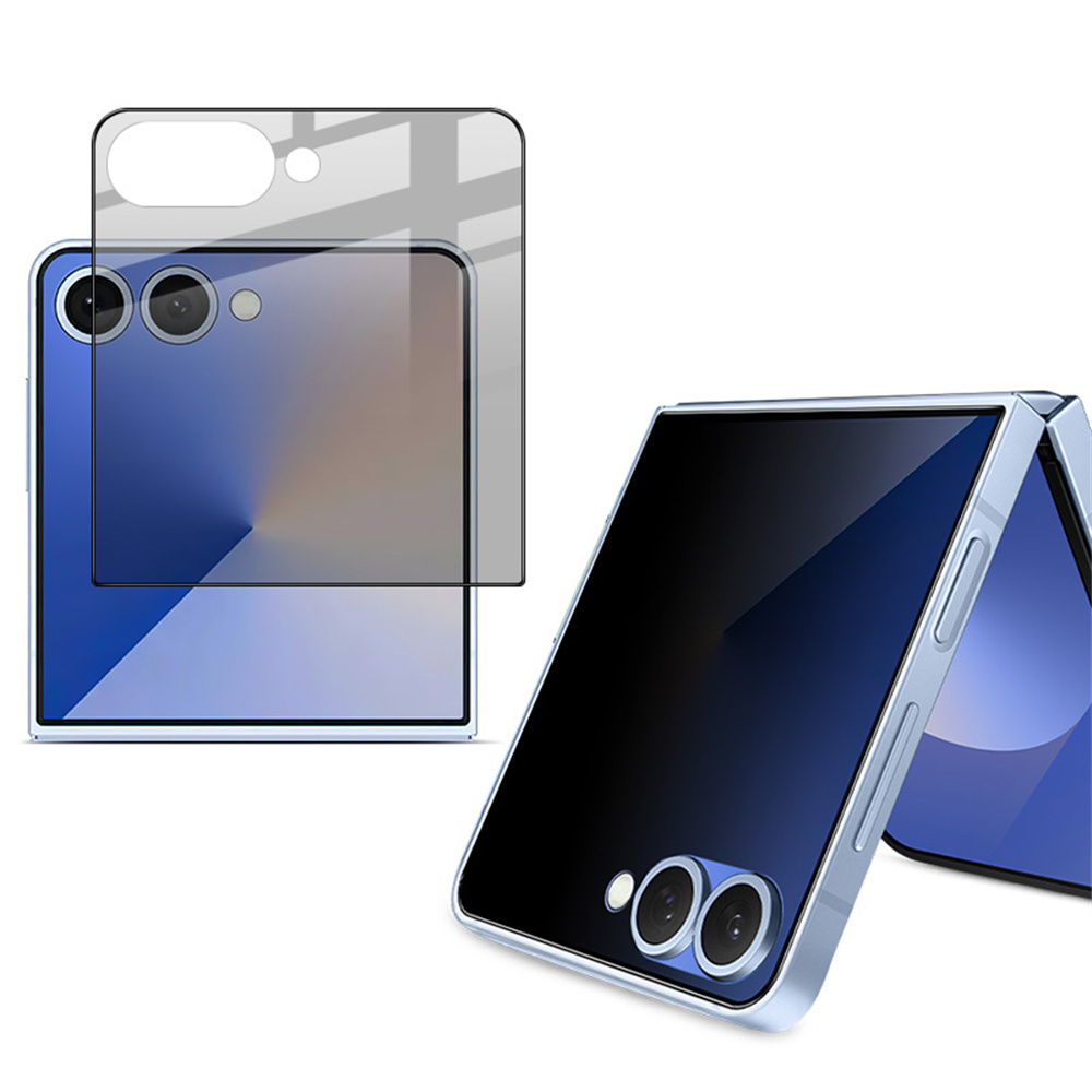 IMAK For Samsung Galaxy Z Flip8 / Z Flip7 5G Anti Spy Rear Screen Protector Tempered Glass Full Cover Film