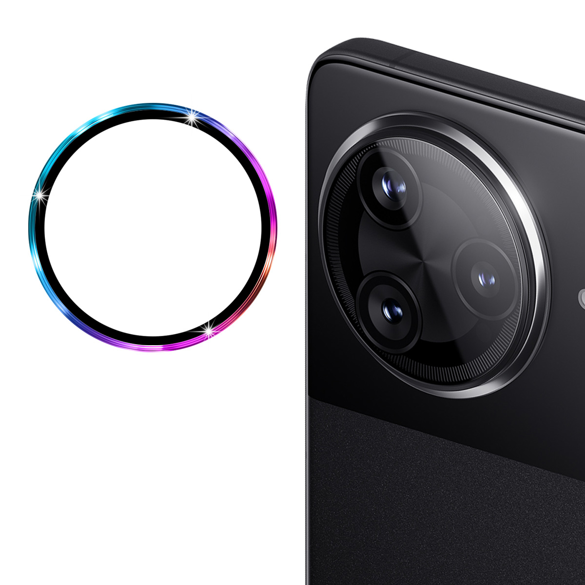 ENKAY HAT PRINCE For Xiaomi Poco F7 Pro 5G / Xiaomi Redmi K80 5G / Xiaomi Redmi K80 Pro 5G / Xiaomi Poco F7 Ultra 5G Camera Lens Protector  Metal Ring
