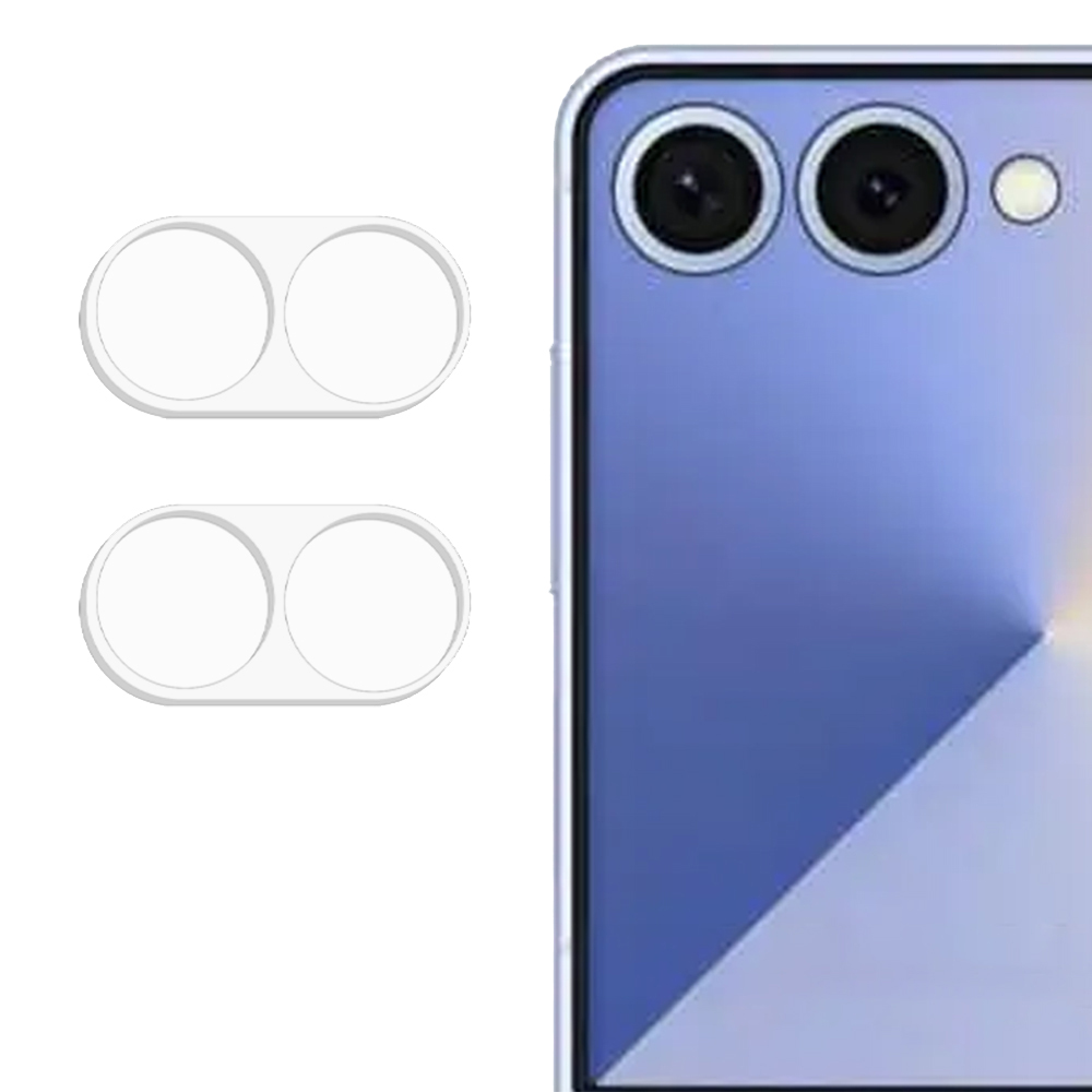2Pcs For Samsung Galaxy Z Flip7 5G Camera Lens Protector 3D Arc Edge Anti-Scratch Tempered Glass Lens Film