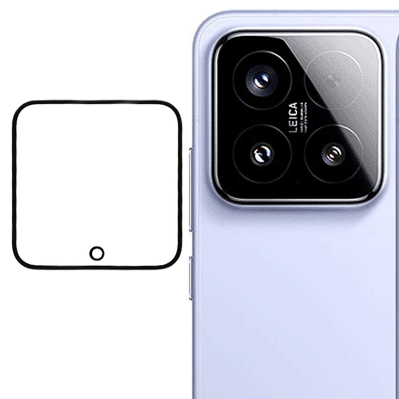 For Xiaomi 15 Camera Lens Protector Quick Positioning Silk Printing Lens Film