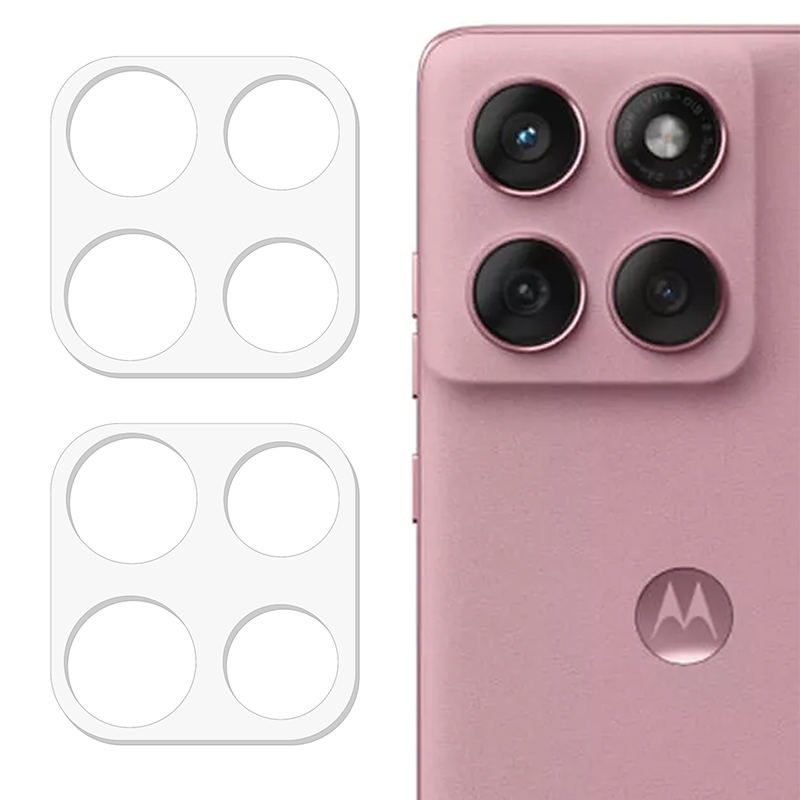 2Pcs For Motorola Edge (2025) 5G Camera Lens Protector 3D Arc Edge Anti-Scratch Tempered Glass Lens Film
