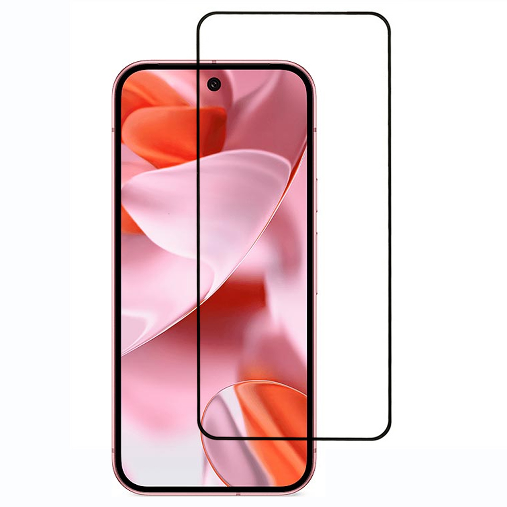 For Google Pixel 10 Pro / 10 / 9 Pro / 9 Screen Protector Full Glue Silk Printing Tempered Glass Support Fingerprint Unlock