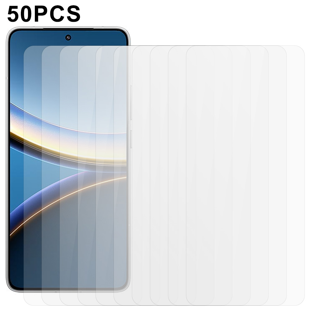 50Pcs Screen Protector for Xiaomi Poco F7 Pro 5G / F7 Ultra 5G Full Glue Tempered Glass Clear Screen Film (No Package, with Wipes Set, Dust-absorber, 