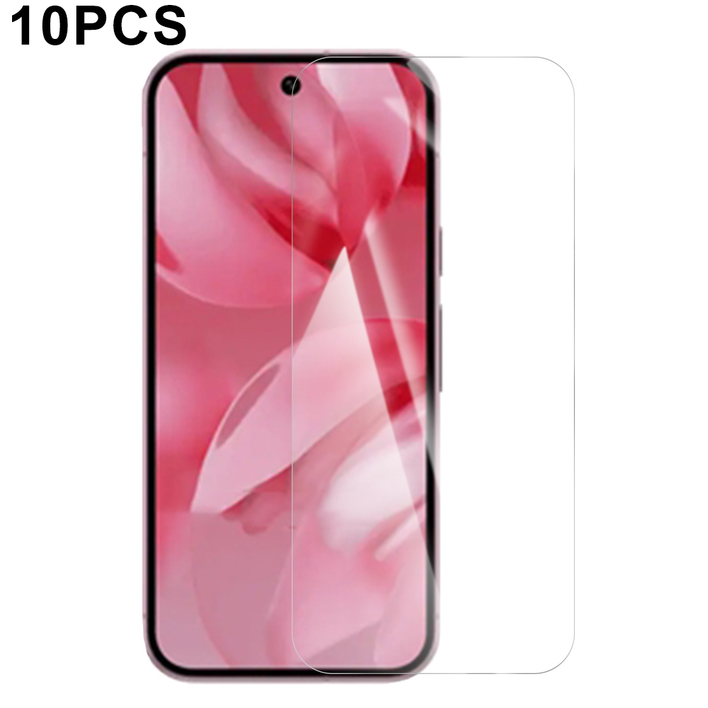 RURIHAI 10Pcs For Google Pixel 10 Pro / 10 / 9 Pro / 9 Screen Protector 0.26mm 2.5D High Aluminium Silicon Glass Film