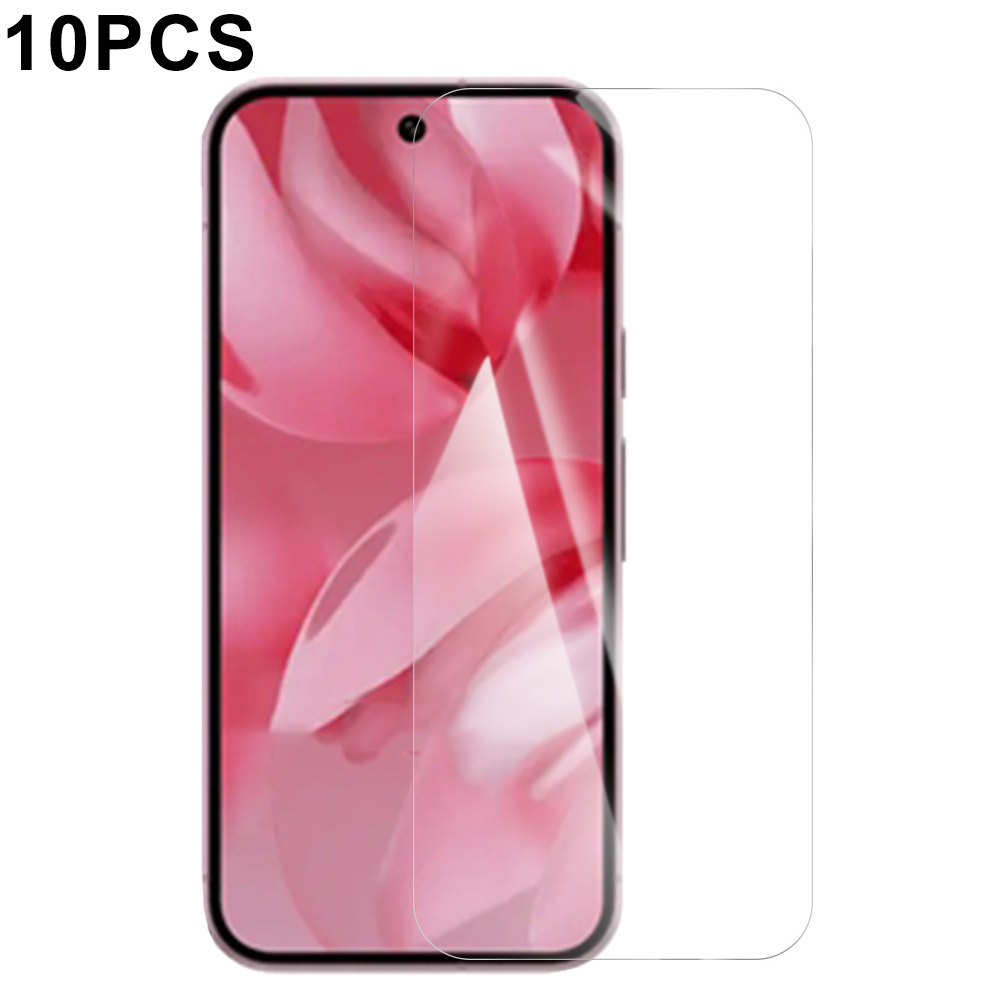 RURIHAI 10Pcs For Google Pixel 10 Pro / 10 / 9 Pro / 9 Screen Protector 0.26mm 2.5D High Aluminium Silicon Glass Film