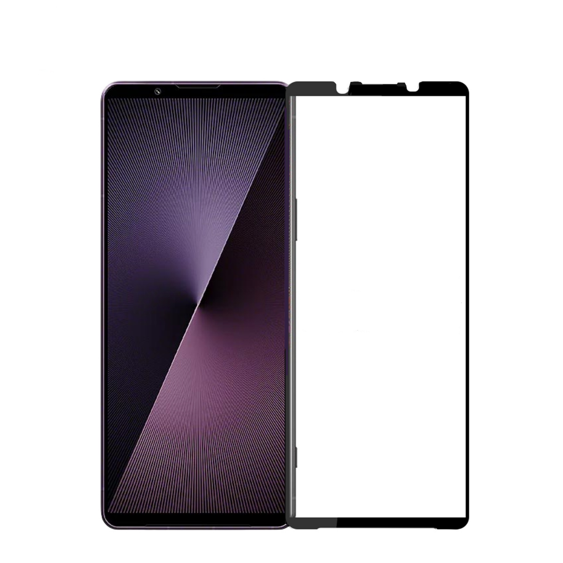 MOFI For Sony Xperia 1 VII Screen Protector  9H Full Glue Full Coverage High Aluminum-Silicon Glass Film - Black
