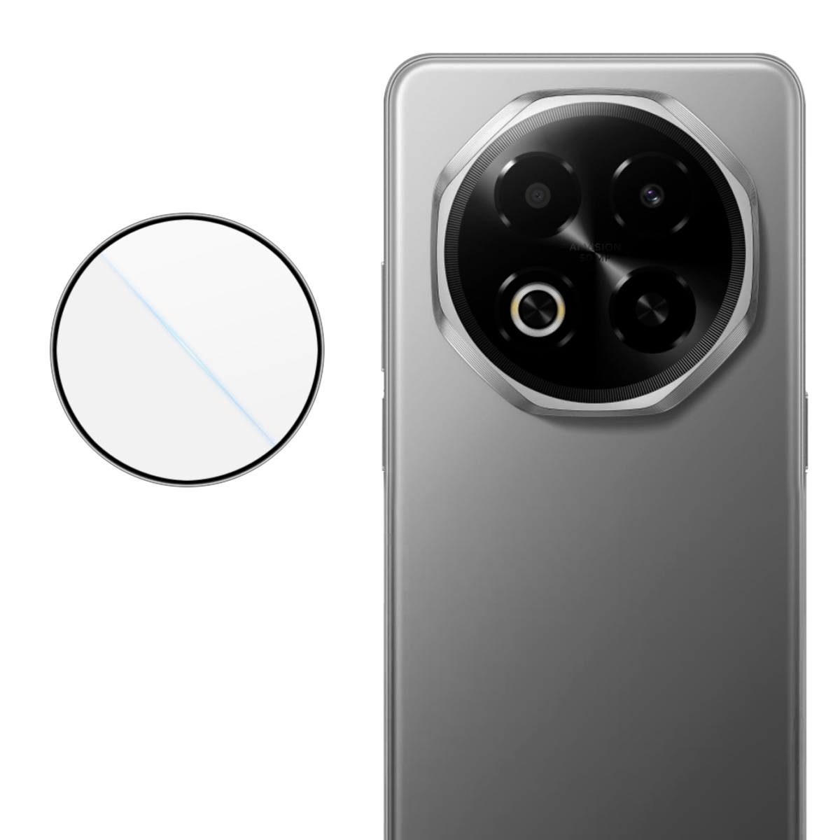 IMAK For Meizu Note 16 Camera Lens Protector Tempered Glass Lens Film with Self Positioning Frame
