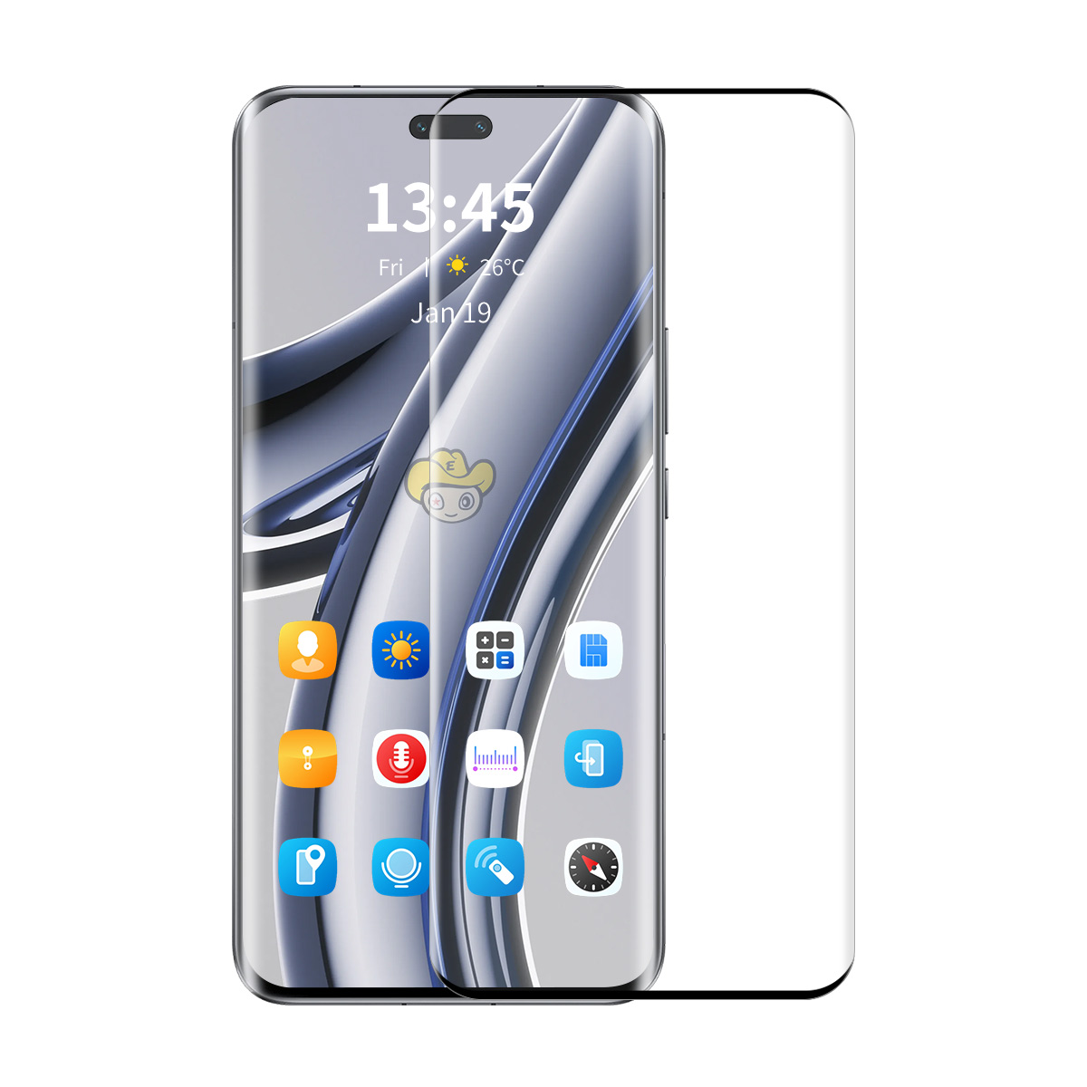 ENKAY HAT PRINCE For Honor 400 Pro 5G (Global) Tempered Glass   Screen Protector 3D Curved Clear Screen Film - Transparent