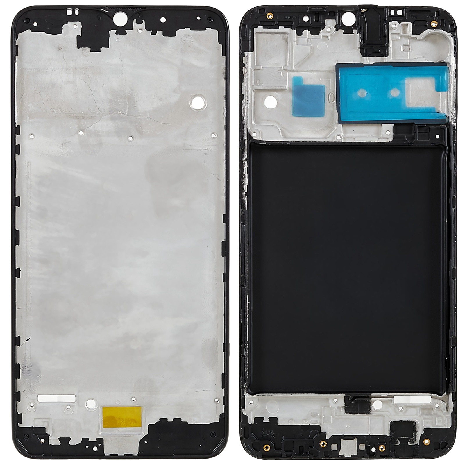 

Für Samsung Galaxy A10 A105 Frontgehäuse -rahmenreparaturteil (ohne Logo) - Schwarz, Galaxy A10