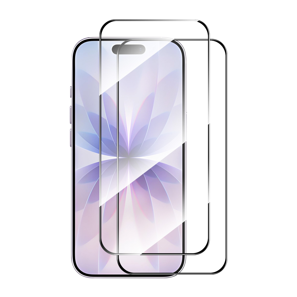 ENKAY HAT PRINCE 2Pcs For iPhone 17 Screen Protector Thick Adhesive 0.26mm 2.5D High Aluminium-Silicon Glass Film