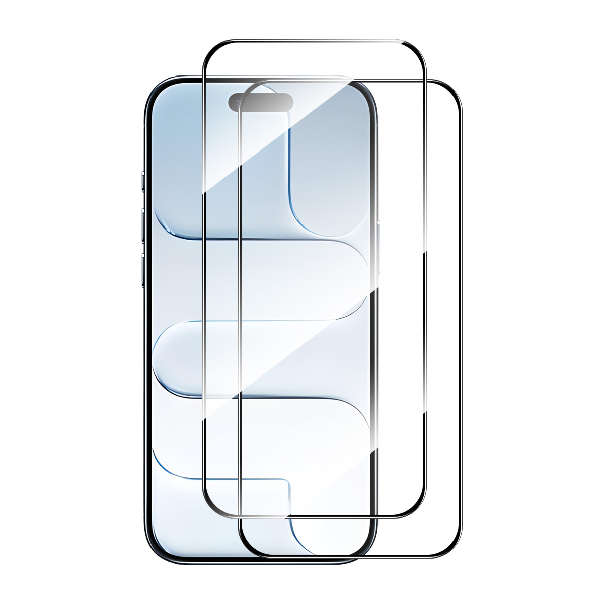 ENKAY HAT PRINCE 2Pcs For iPhone Air Screen Protector Thick Adhesive 0.26mm 2.5D High Aluminium-Silicon Glass Film
