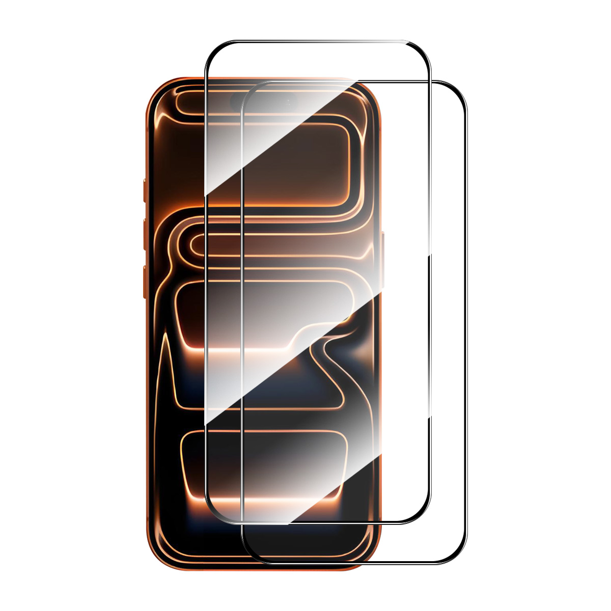 ENKAY HAT PRINCE 2Pcs For iPhone 17 Pro Screen Protector Thick Adhesive 0.26mm 2.5D High Aluminium-Silicon Glass Film