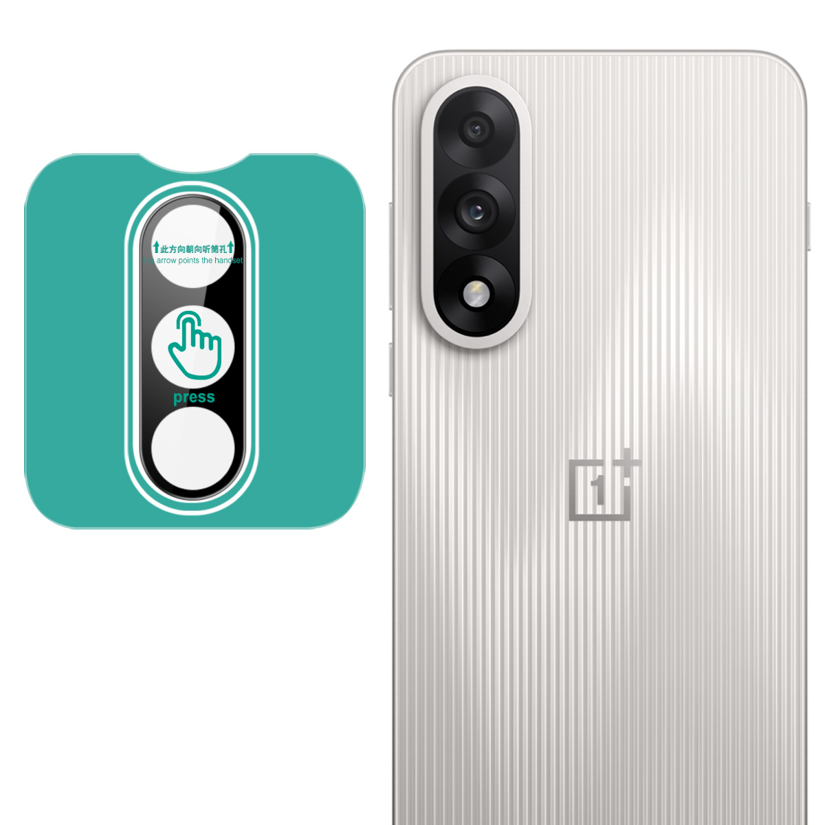 IMAK For OnePlus Ace 5 Ultra 5G / Nord 5 5G Tempered Glass Camera Lens Protector with Self Positioning Frame (Black Version)