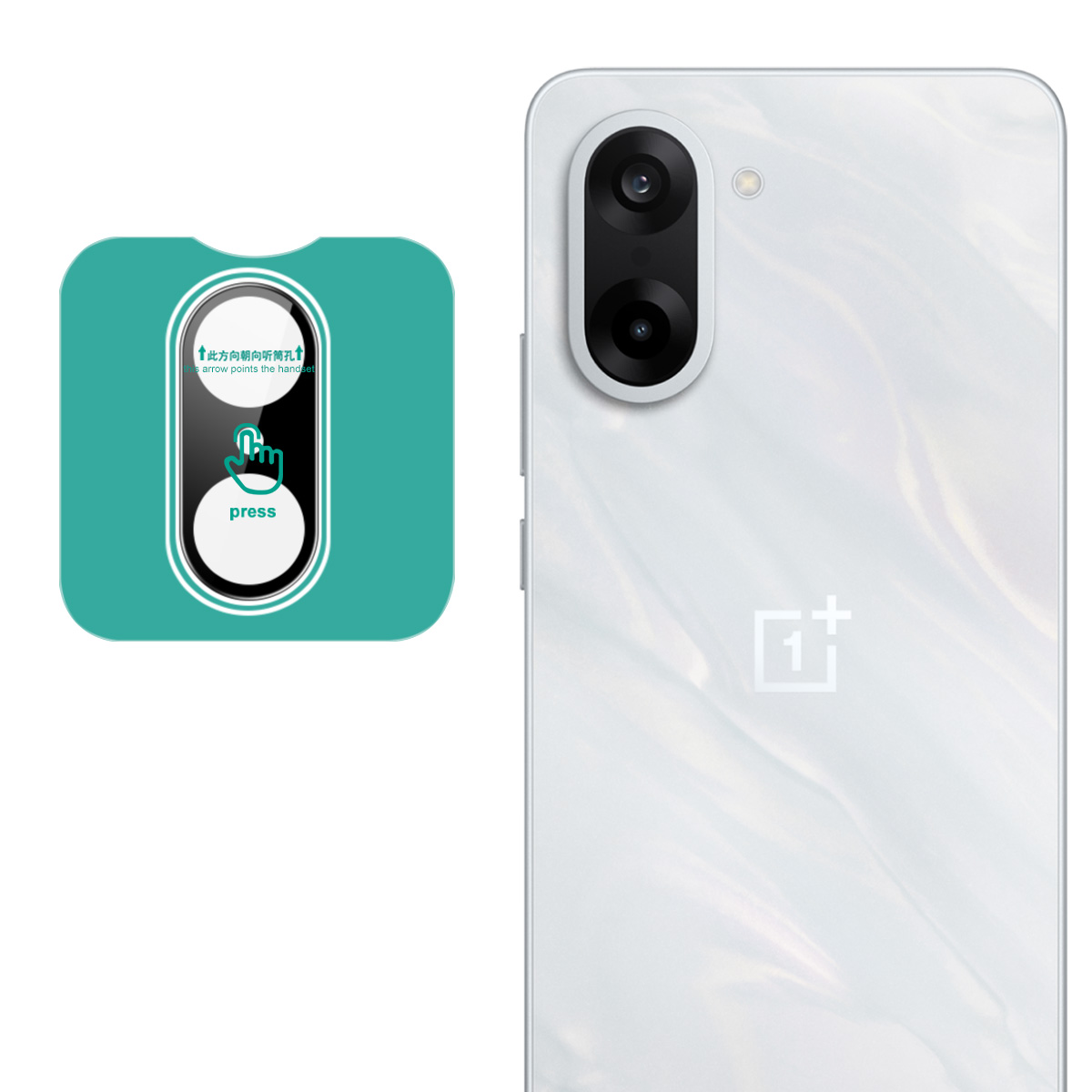 IMAK For OnePlus Ace 5 Racing 5G / Nord CE5 5G Tempered Glass Camera Lens Protector with Self Positioning Frame (Black Version)