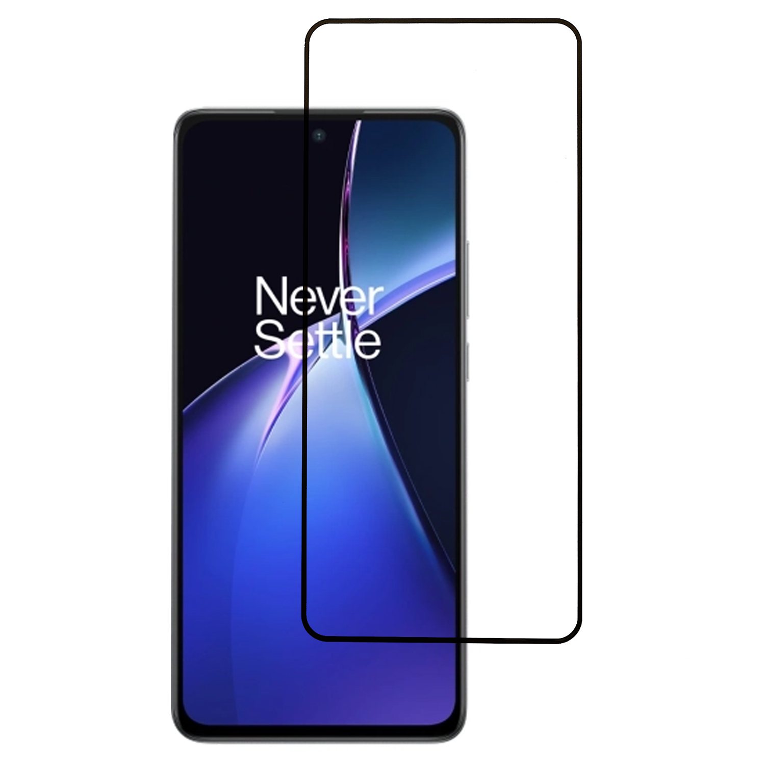 For OnePlus Nord CE5 5G / Ace 5 Racing 5G Screen Protector Silk Printing Full Glue Tempered Glass Screen Film