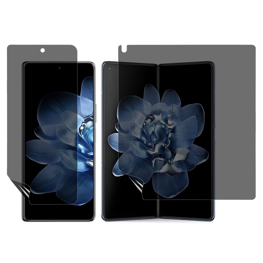 For vivo X Fold5 5G / vivo X Fold3 Screen Protector Anti-Spy TPU Matte Screen Protective Hydrogel Film - Black