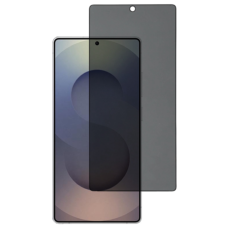 For Samsung Galaxy S23+ Tempered Glass Silk Print Anti-peep Full Coverage Screen Protector Film - Black