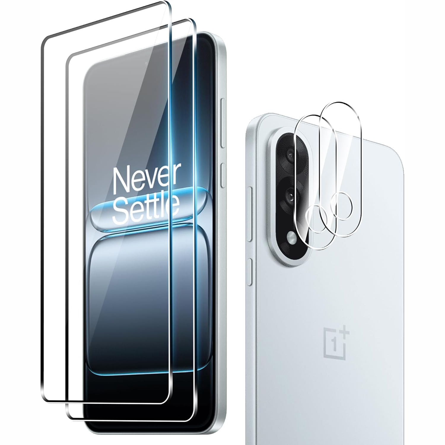 2Pcs For OnePlus Nord 5 5G / Ace 5 Ultra 5G Screen Protector 2.5D Arc Edge High Clarity Tempered Glass Film with Camera Lens Film