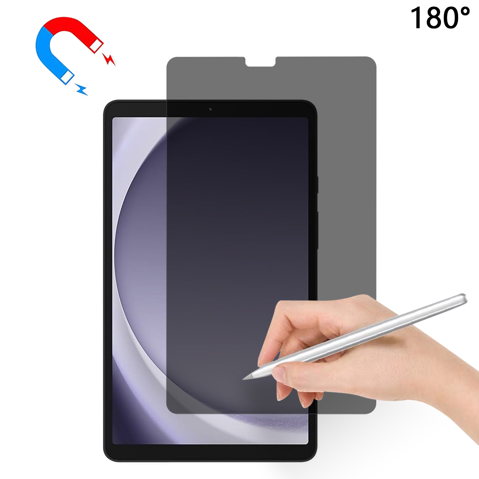 Anti-Spy Screen Protector for Samsung Galaxy Tab A11 / A9 / A10 / Xiaomi Redmi Pad SE 4G 8.7 inch / Lenovo Tab K9 / Tab One inch / Lenovo Tab K9 / Tab
