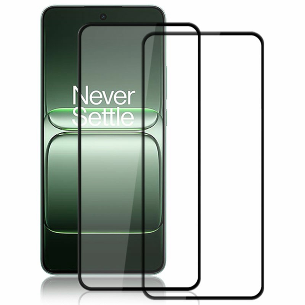 AMORUS 2Pcs For OnePlus Nord CE5 5G / Ace 5 Racing 5G Screen Protector Shatterproof Silk Printing Tempered Glass Film - Black