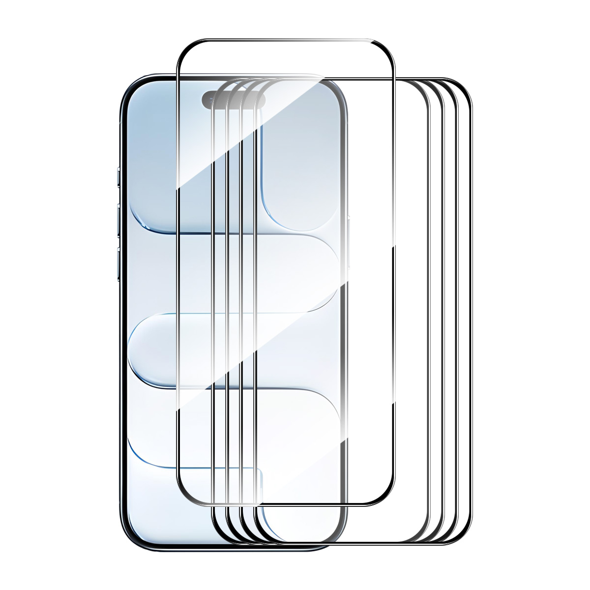ENKAY HAT PRINCE 5Pcs For iPhone Air Screen Protector Thick Adhesive 0.26mm 2.5D High Aluminium-Silicon Glass Film