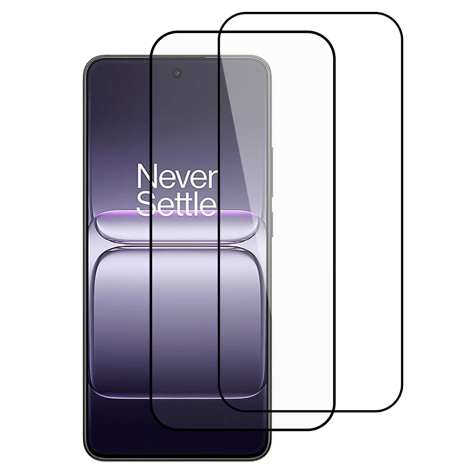ITIETIE For OnePlus Nord CE5 5G  /  Ace 5 Racing 5G 2PCS Tempered Glass 2.5mm High Aluminum Screen Protector Silk Printing Film