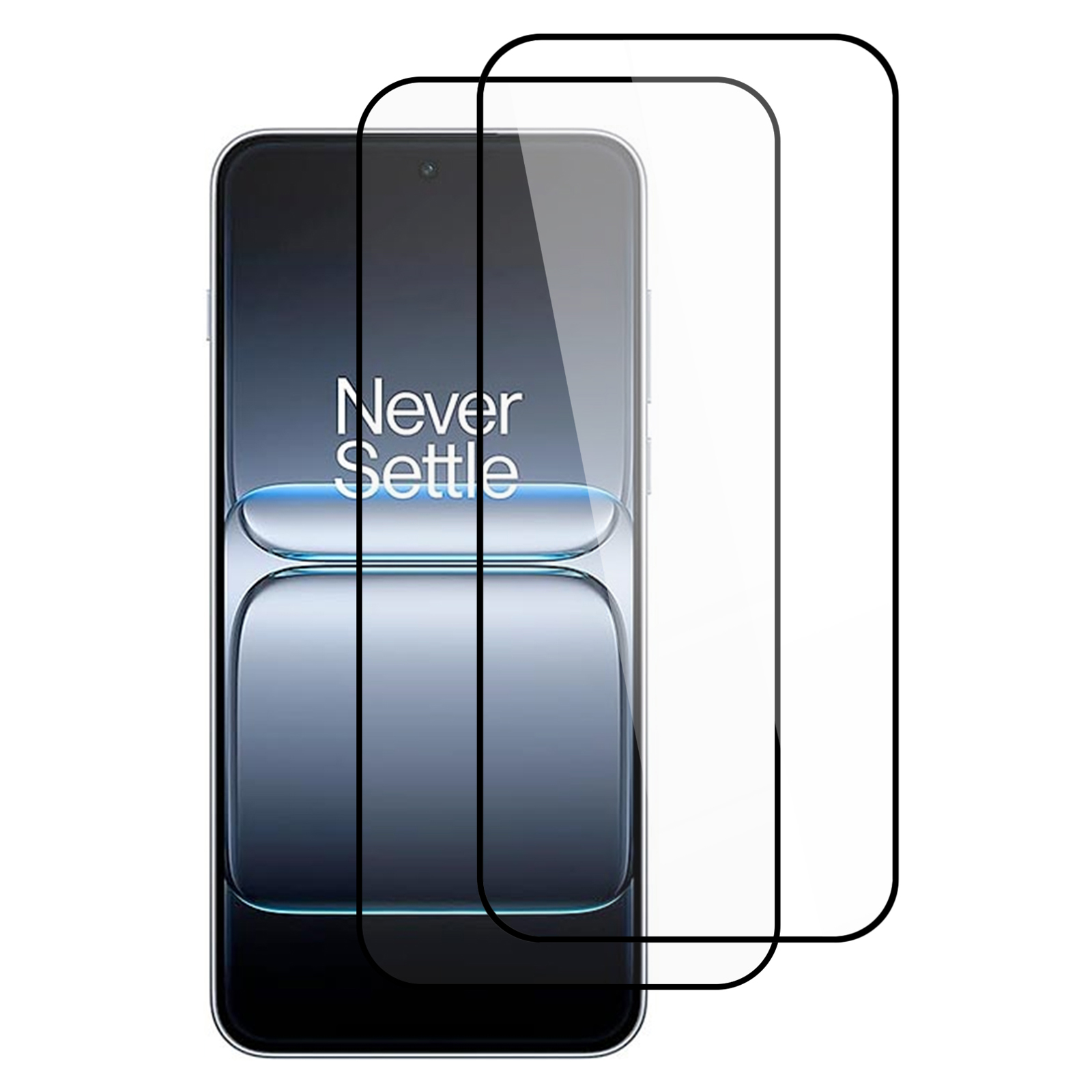 ITIETIE For OnePlus Nord 5 5G  /  Ace 5 Ultra 5G 2PCS Tempered Glass 2.5mm High Aluminum Screen Protector Silk Printing Film