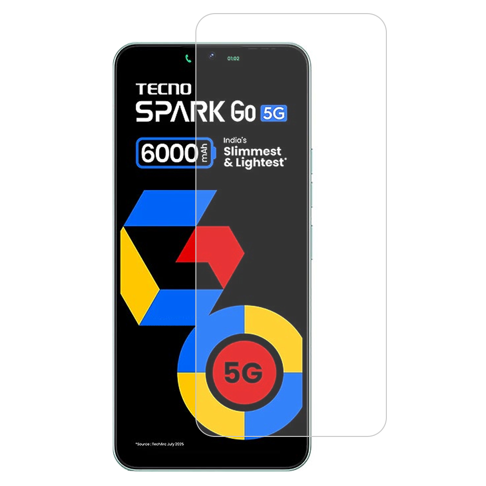 For TECNO Spark Go 5G Screen Protector 0.3mm Arc Edge Ultra Clear Tempered Glass Film
