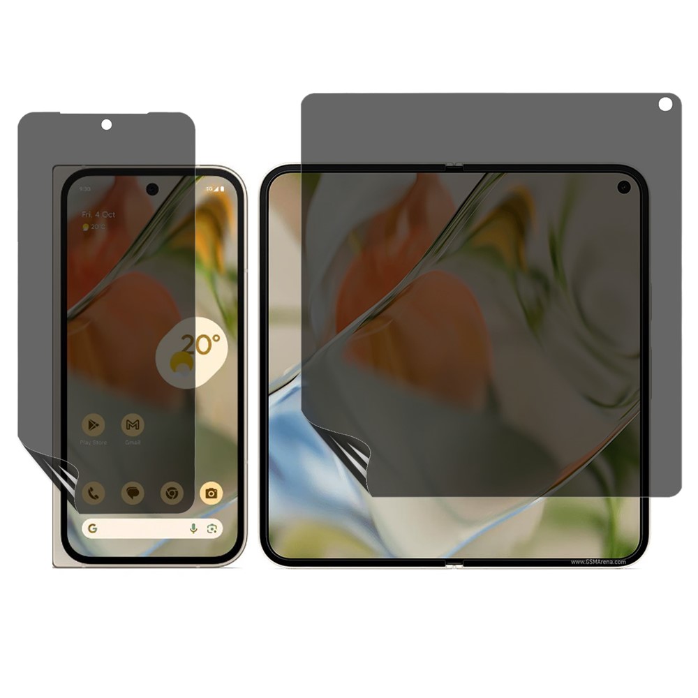 For Google Pixel 10 Pro Fold Screen Protector Anti-Spy TPU Matte Screen Protective Hydrogel Film - Black