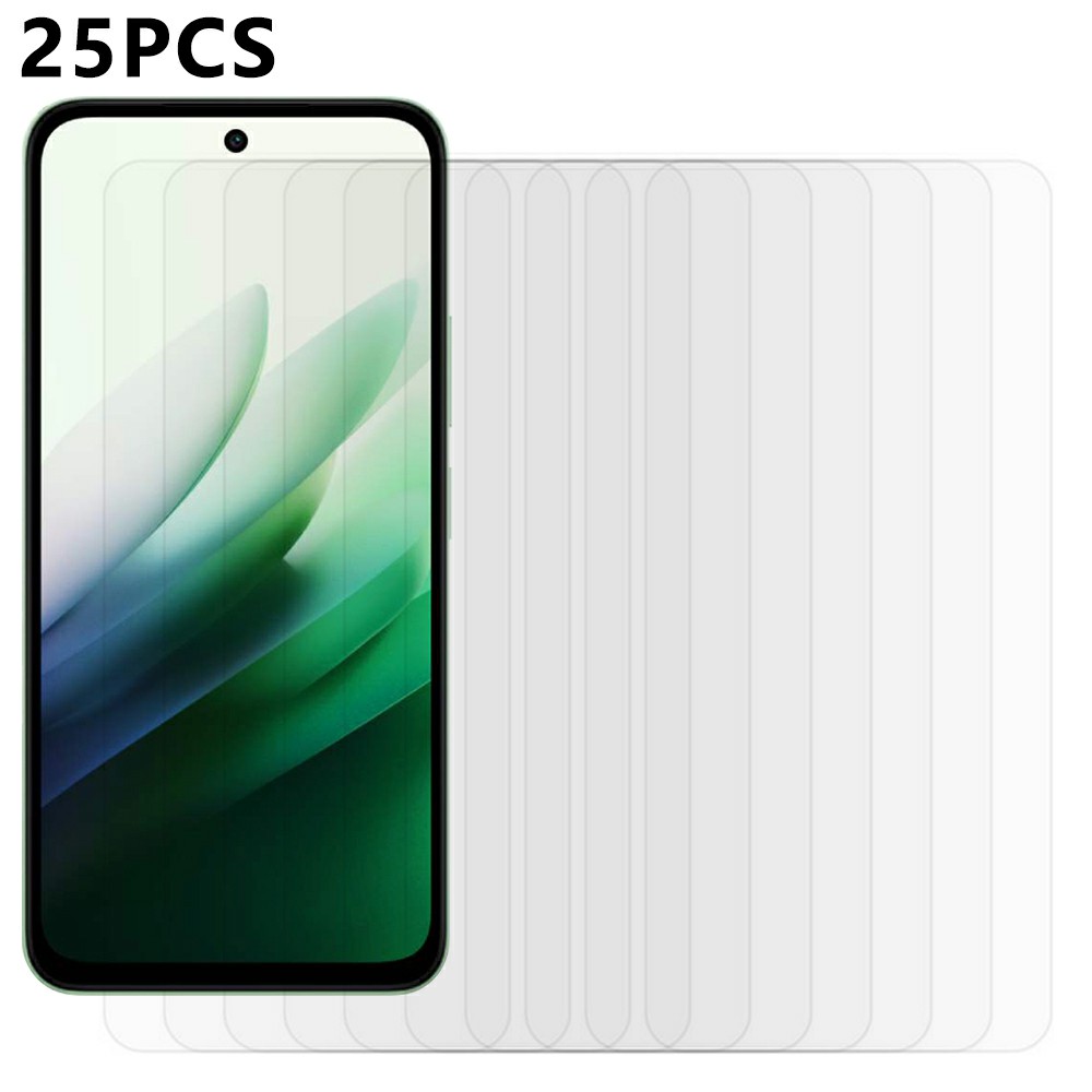 25Pcs For Xiaomi Redmi 15 5G (Global) (169mm) / Poco M7 Plus 5G / M7 4G (169mm) Screen Protector Tempered Glass High Definition Film (No Package, with