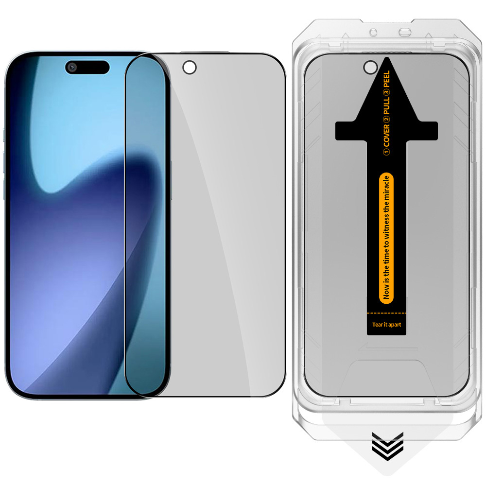 RURIHAI For iPhone Air Privacy Tempered Glass Screen Protector Anti-Spy High Aluminium-Silicon Glass Film