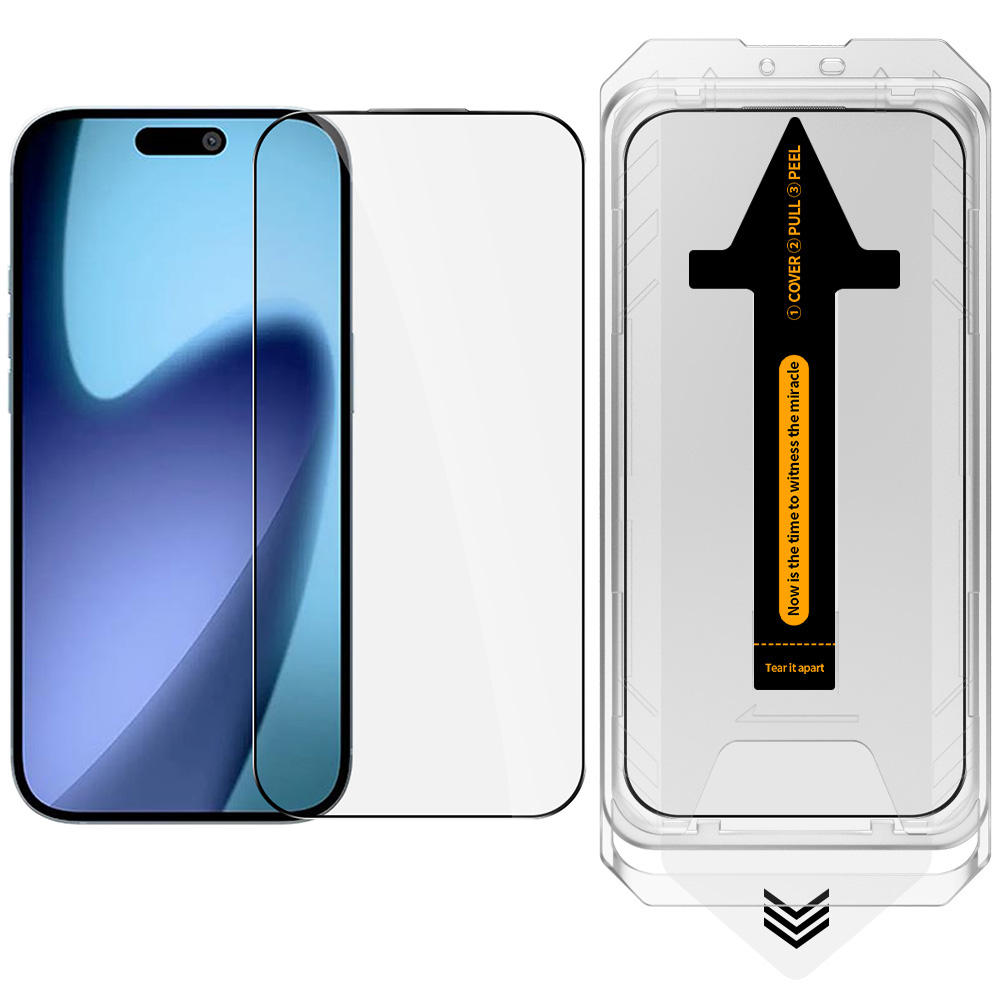 RURIHAI For iPhone 17 Screen Protector HD Clear High Aluminium-Silicon Glass Film with Alignment Tool