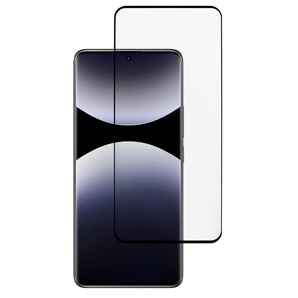 Screen Protector for Xiaomi Redmi Note 14 Pro 5G / 14 Pro+ 5G / 13 Pro+ 5G Full Coverage Silk Printing Tempered Glass Film Curved Edge Full Adhesive