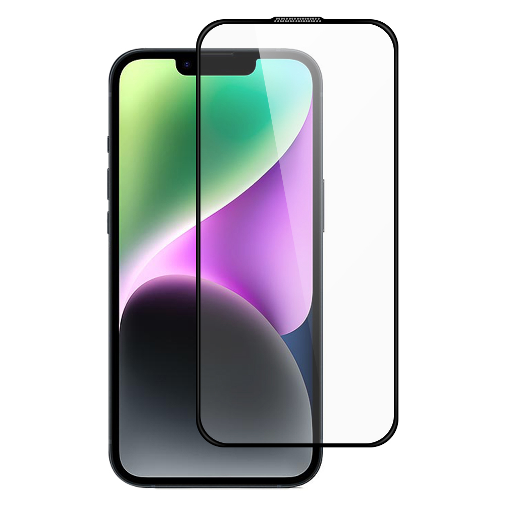 TOTU AB-058 For iPhone 14 Screen Protector Silk Printing Tempered Glass Anti Dust Clear Film