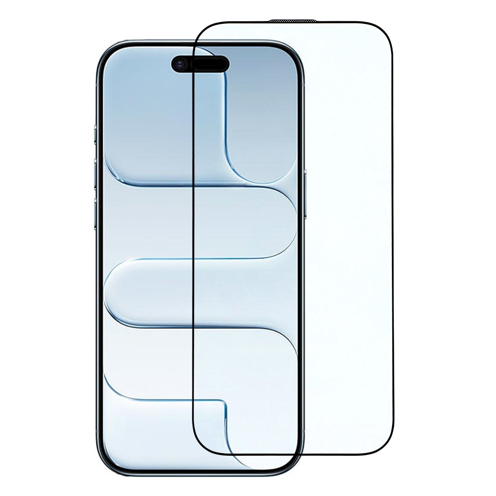 For iPhone Air Screen Protector Full Coverage Black Edge Silk Printing HD Tempered Glass Film with Dust Mesh